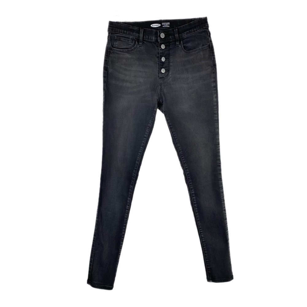 Old Navy Girl’s Rockstar Super Skinny Distressed Black Jeggings